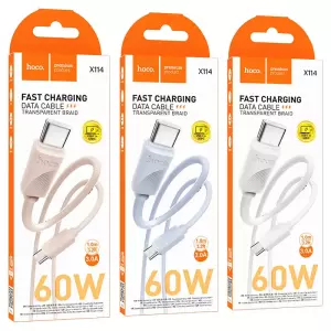 Hoco X114 Energy Type-C to Type-C PD 60W Fast Charge Cable