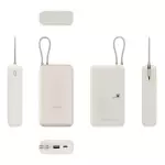 Xiaomi 33W Power Bank, 20000 mAh (Integrated Cable) - AllStar Edition ( White)